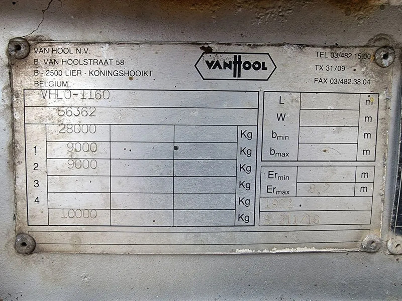 侧帘半拖车 Van Hool BPW - Trommelremmen:图15 侧帘半拖车 Van Hool BPW - Trommelremmen:图15