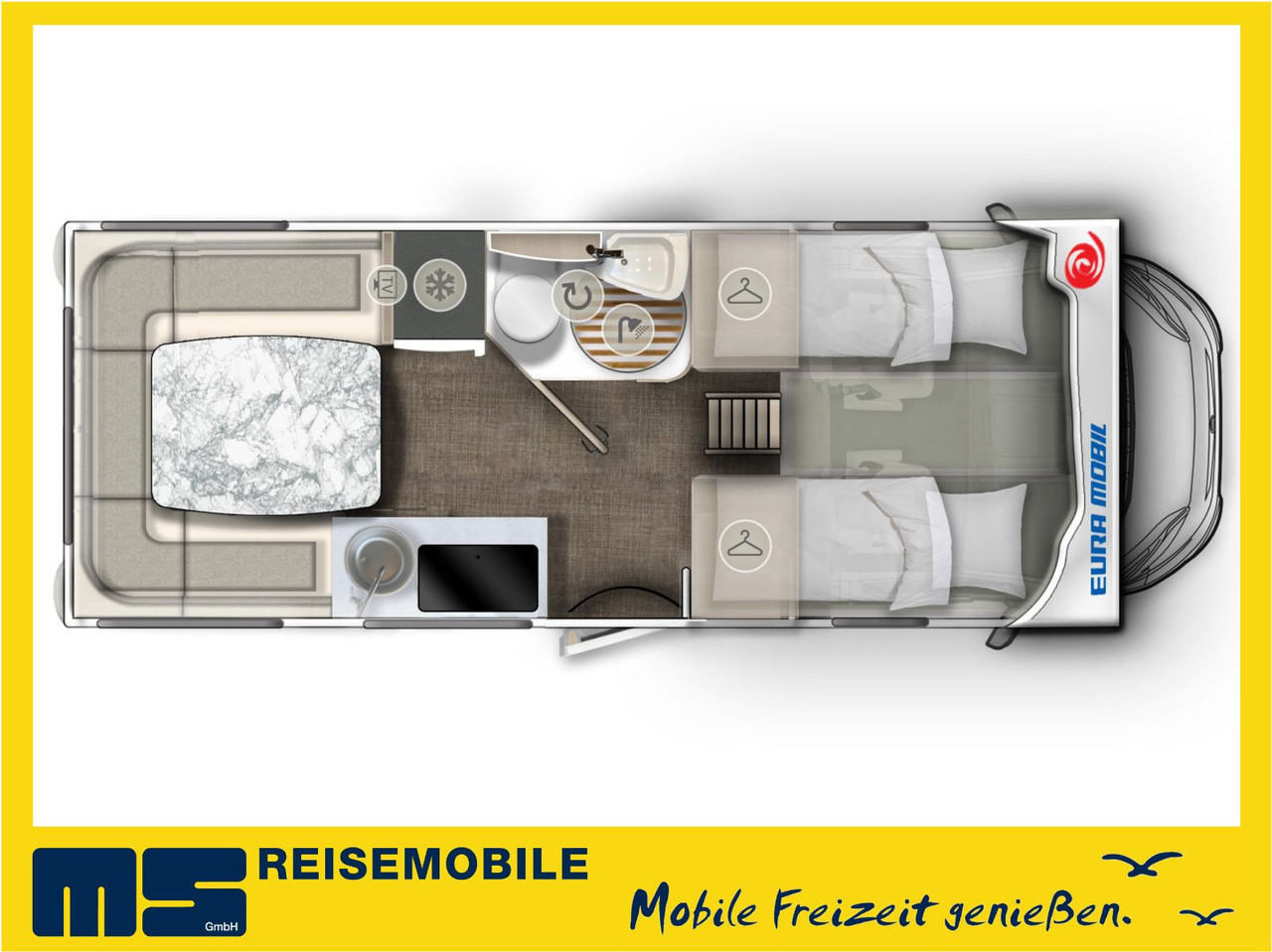 Eura Mobil ACTIVA ONE 650 HS / MOD. 2026 / TOP- AUSSTATTUNG - 阿尔科夫房车:图2 Eura Mobil ACTIVA ONE 650 HS / MOD. 2026 / TOP- AUSSTATTUNG - 阿尔科夫房车:图2