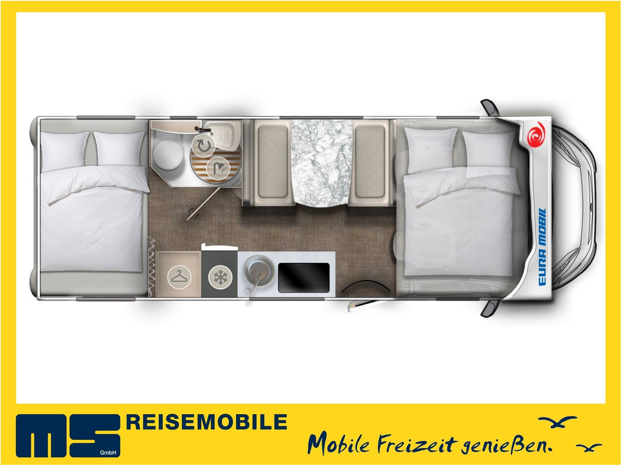 Eura Mobil ACTIVA ONE 690 HB / 180PS-40H MAXI/ PANORAMADACH - 阿尔科夫房车:图2 Eura Mobil ACTIVA ONE 690 HB / 180PS-40H MAXI/ PANORAMADACH - 阿尔科夫房车:图2