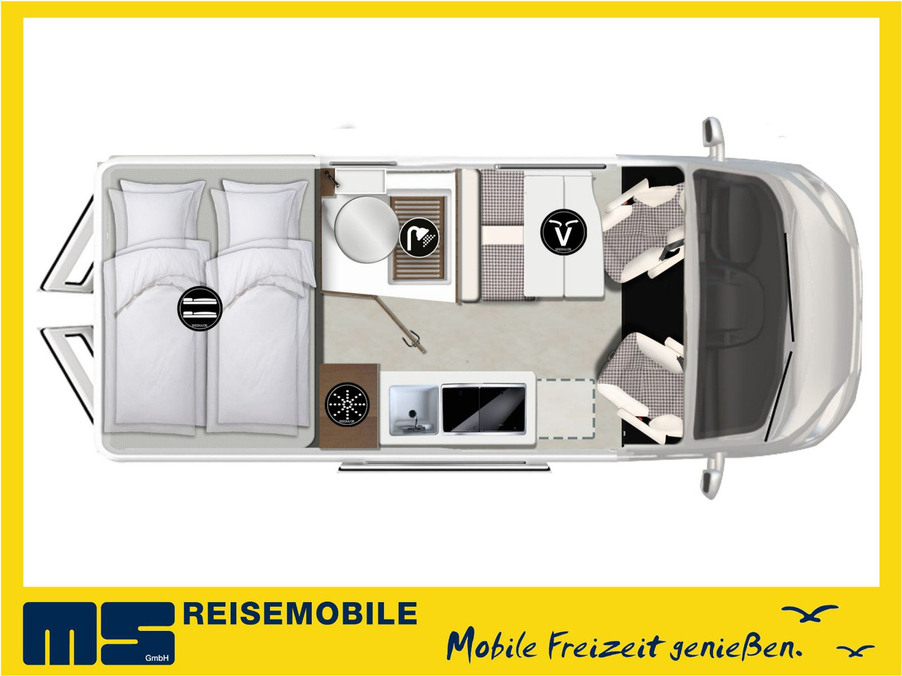 Karmann DAVIS 591 LIFESTYLE / MODELL 2026 / STOCKBETTEN - 露营货车:图1 Karmann DAVIS 591 LIFESTYLE / MODELL 2026 / STOCKBETTEN - 露营货车:图1