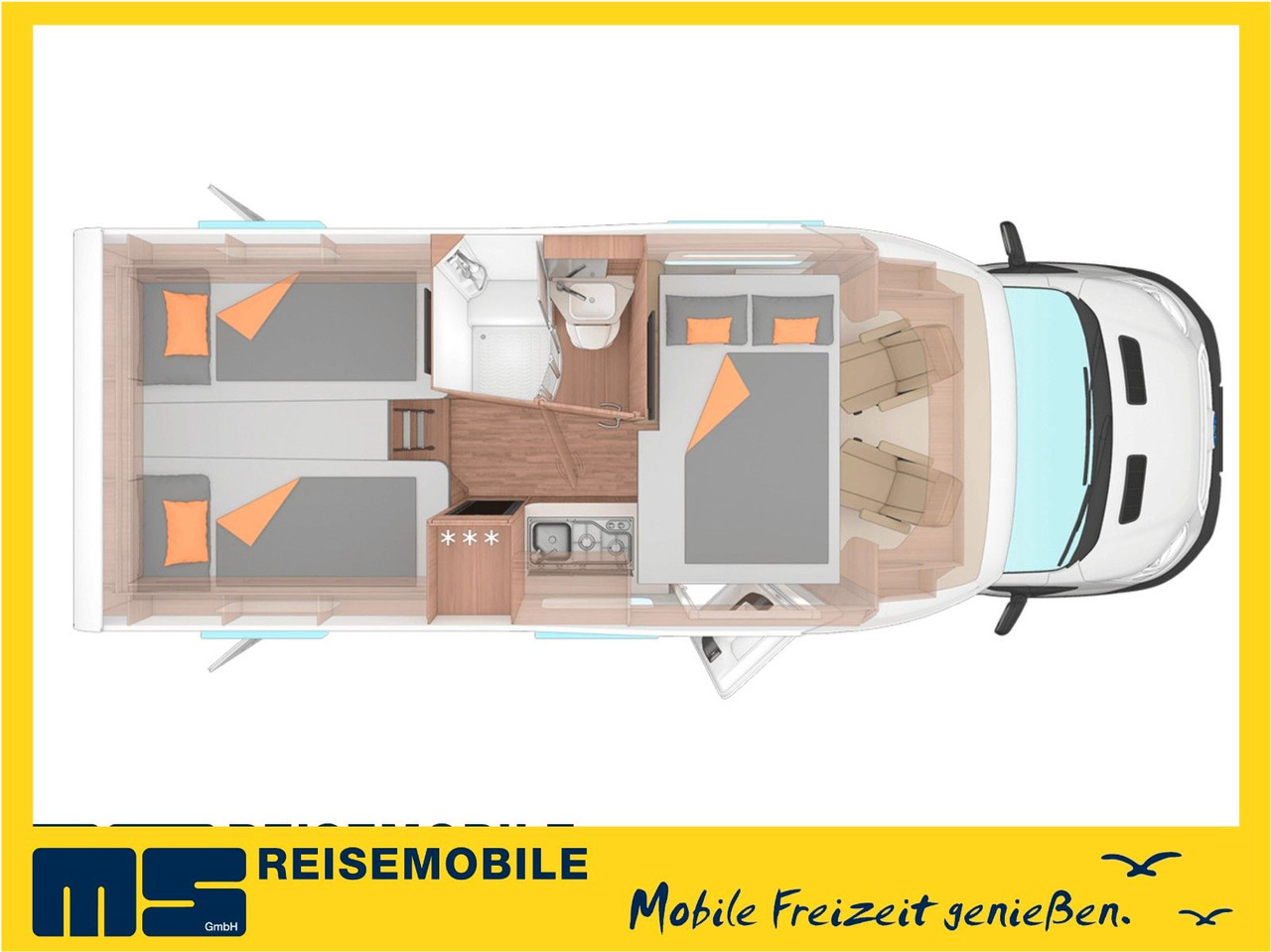 Weinsberg CARASUITE 650 MEG /155PS /EINZELBETTEN & HUBBETT - 半集成房车:图2 Weinsberg CARASUITE 650 MEG /155PS /EINZELBETTEN & HUBBETT - 半集成房车:图2