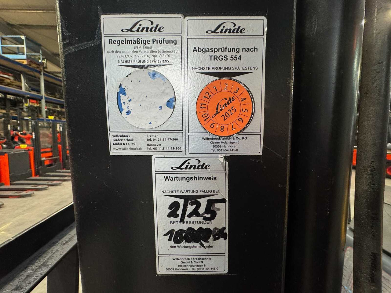 叉车 1992 SERVICE IN 415 HOURS TCM FG30N5 3,000KG GAS FORKLIFT FORKLIFT NISSAN ENGINE：图20