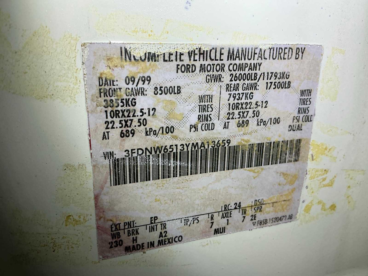 卡车 1999 FORD F-650 DUAL-CAB PICKUP TRUCK:图8 卡车 1999 FORD F-650 DUAL-CAB PICKUP TRUCK:图8