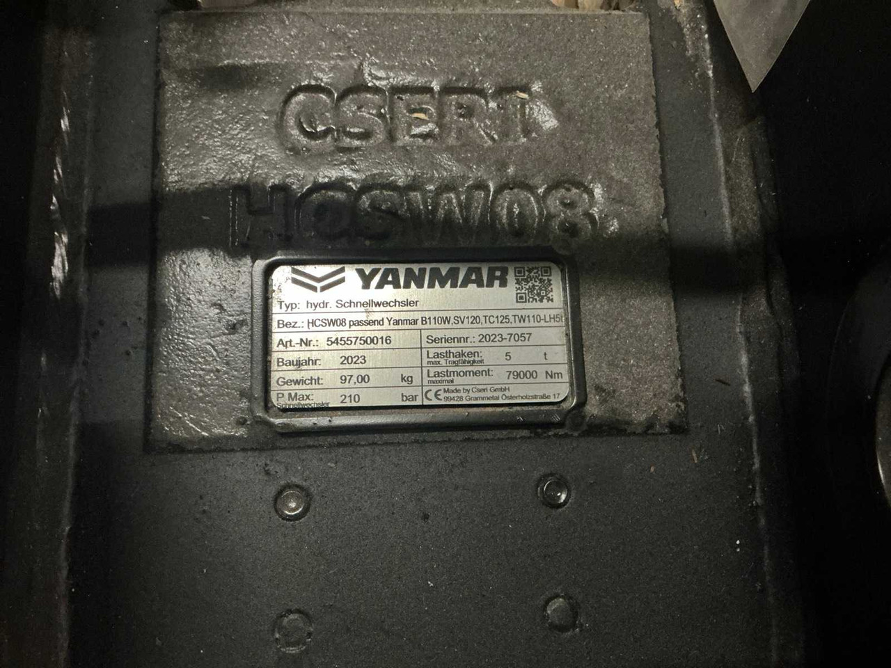 2023 YANMAR HCSW08 QUICK COUPLER, HYDR. - 轮式装载机:图4 2023 YANMAR HCSW08 QUICK COUPLER, HYDR. - 轮式装载机:图4