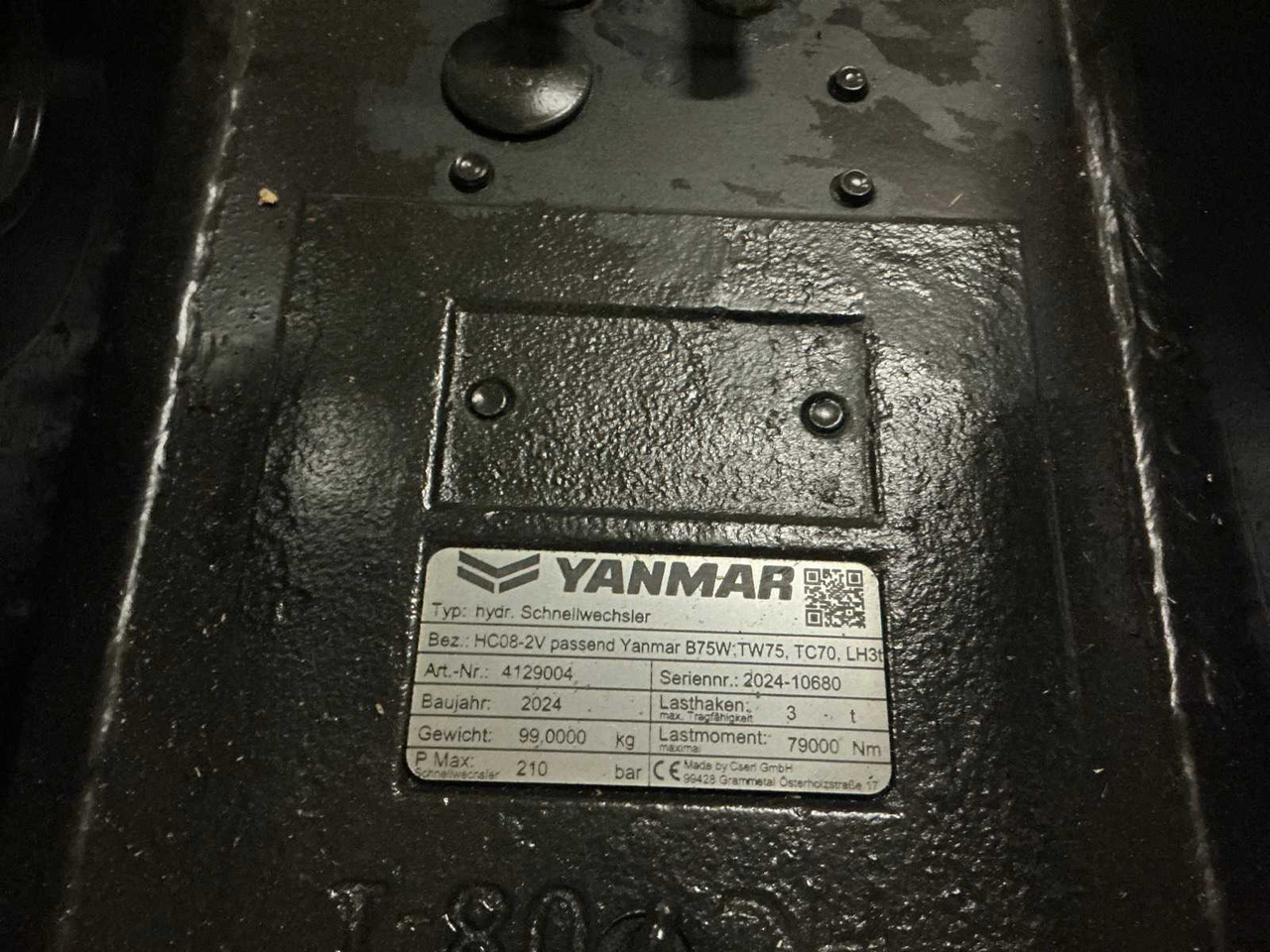 2024 YANMAR HCSW08-2V QUICK COUPLER, HYDR. - 轮式装载机:图3 2024 YANMAR HCSW08-2V QUICK COUPLER, HYDR. - 轮式装载机:图3