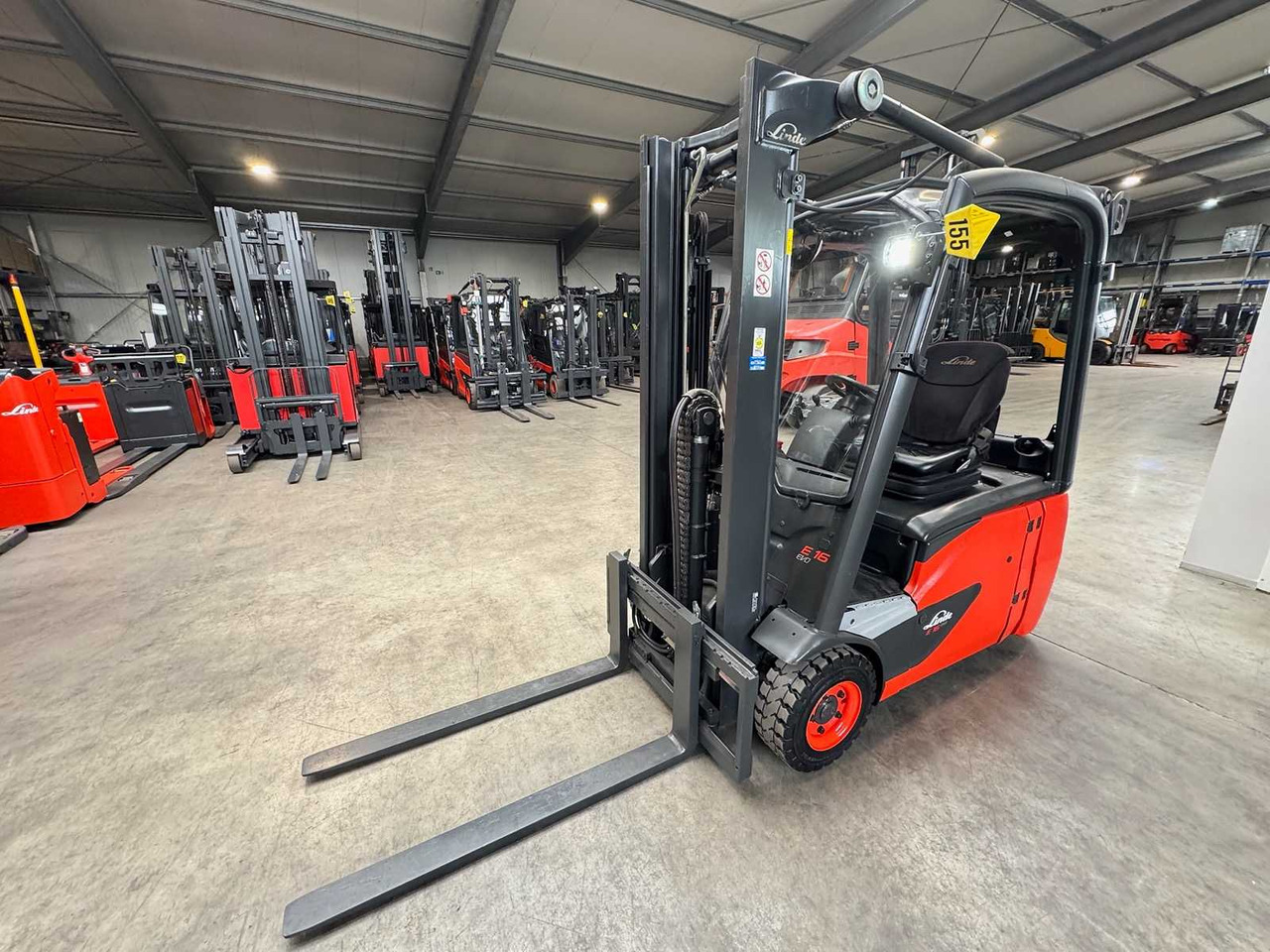 BATTERY 2021 SERVICE + UVV 07/26 LINDE E16 EVO 1,600KG DUPLEX FREE LIFT ELECTRIC FORKLIFT - 叉车:图4 BATTERY 2021 SERVICE + UVV 07/26 LINDE E16 EVO 1,600KG DUPLEX FREE LIFT ELECTRIC FORKLIFT - 叉车:图4