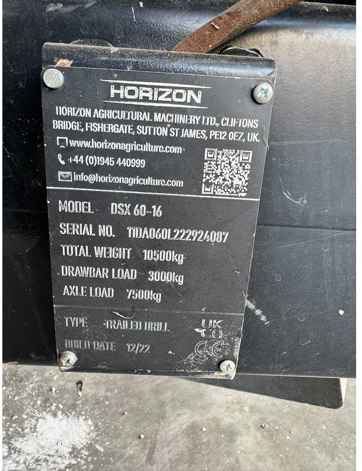 HORIZON DSX 60-16 - 播种设备:图5 HORIZON DSX 60-16 - 播种设备:图5