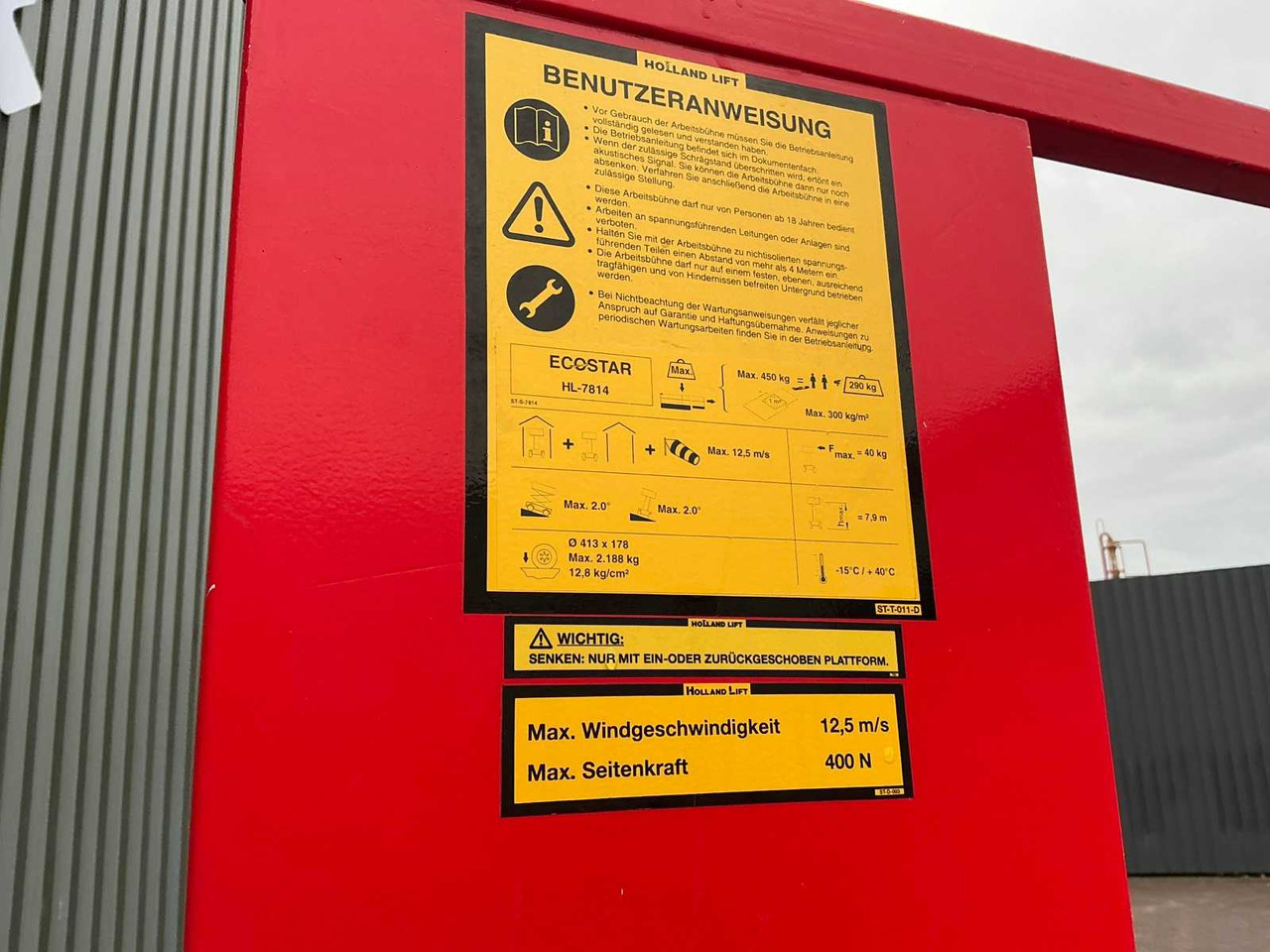 空中平台 Holland lift HL-7814:图16 空中平台 Holland lift HL-7814:图16