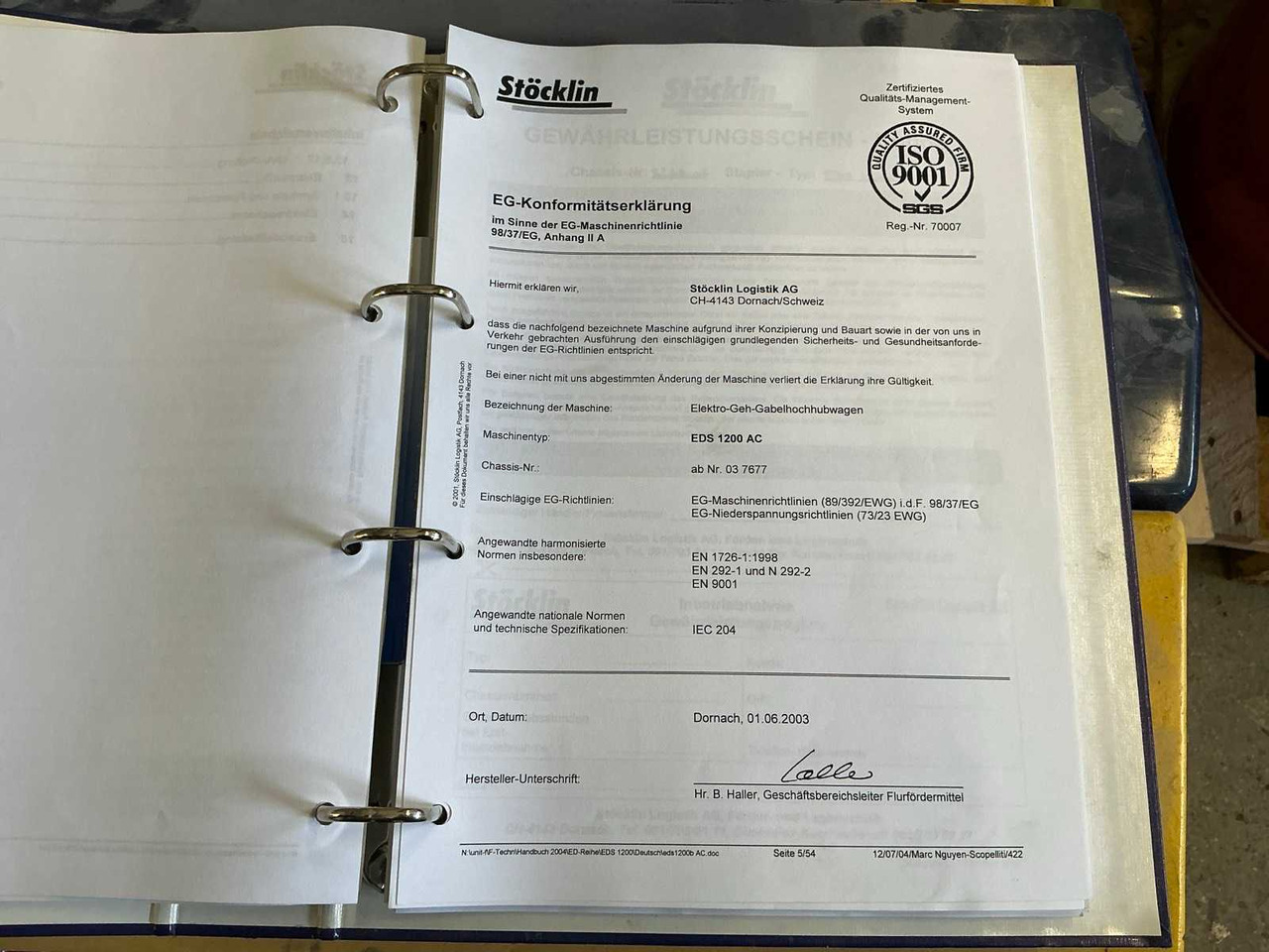 STÖCKLIN EDS 1200 AC PEDESTRIAN STACKER - 叉车:图2 STÖCKLIN EDS 1200 AC PEDESTRIAN STACKER - 叉车:图2