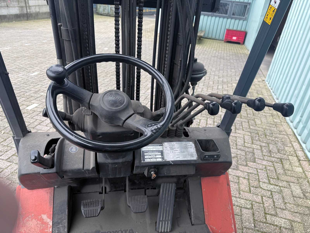叉车 TOYOTA FORKLIFT WITH 4TH VALVE-FORK POSITIONER-SIDESHIFT-470CM HIGH-LOW HOURS 6445：图11