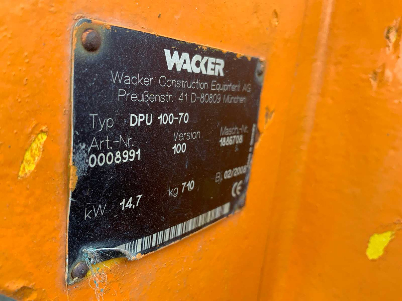 Wacker Neuson DPU 100-70 - 振动板:图5 Wacker Neuson DPU 100-70 - 振动板:图5