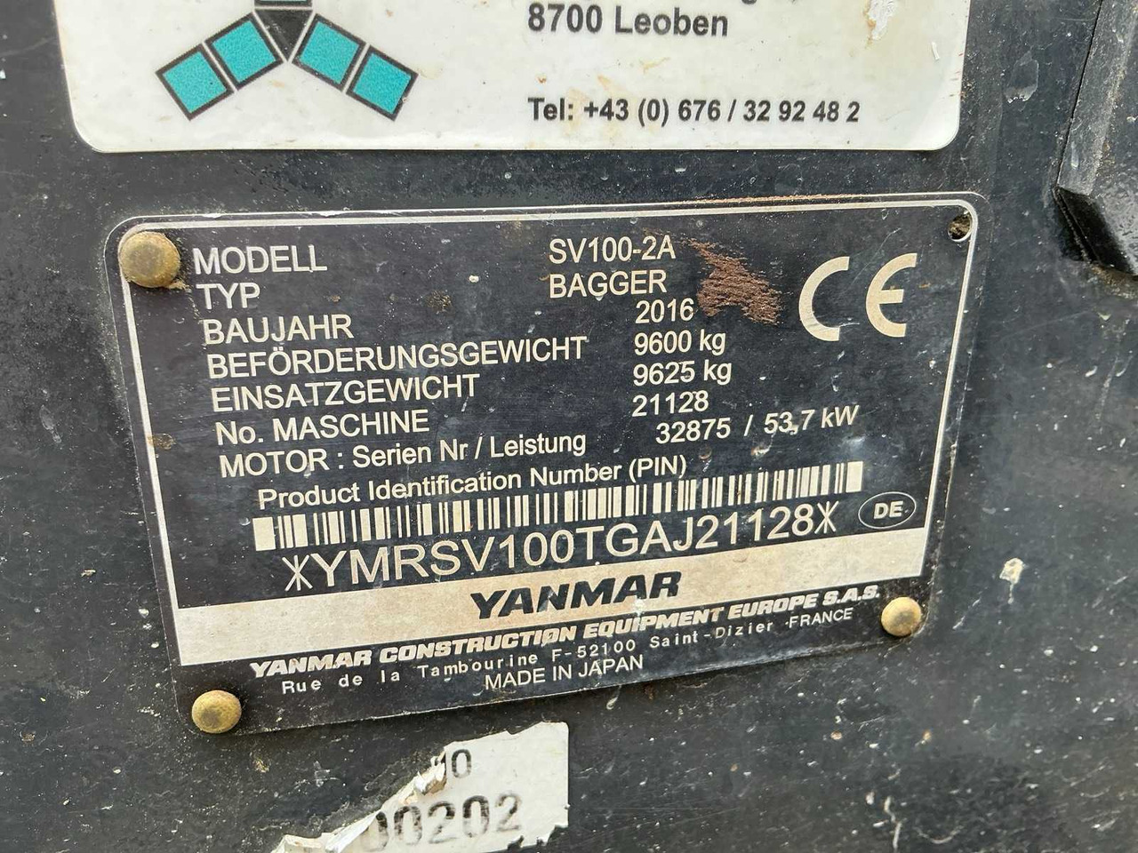 履带式挖掘机 Yanmar SV100-2A:图44 履带式挖掘机 Yanmar SV100-2A:图44