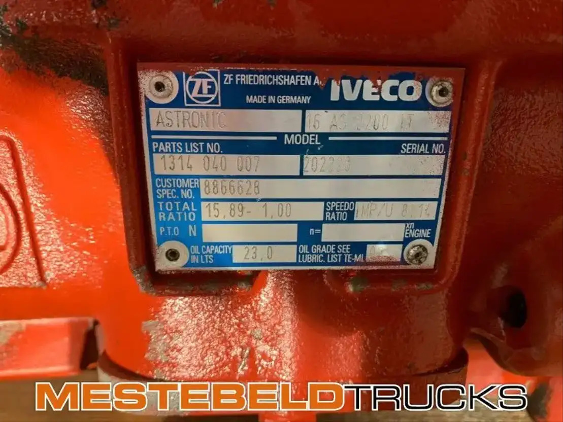 Iveco Versnellingsbak 16 AS 2200 IT - 变速箱及其零件 适用于 卡车:图4 Iveco Versnellingsbak 16 AS 2200 IT - 变速箱及其零件 适用于 卡车:图4