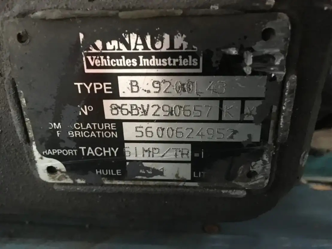 Renault Versnellingsbak B9 Premium - 变速箱及其零件 适用于 卡车:图3 Renault Versnellingsbak B9 Premium - 变速箱及其零件 适用于 卡车:图3