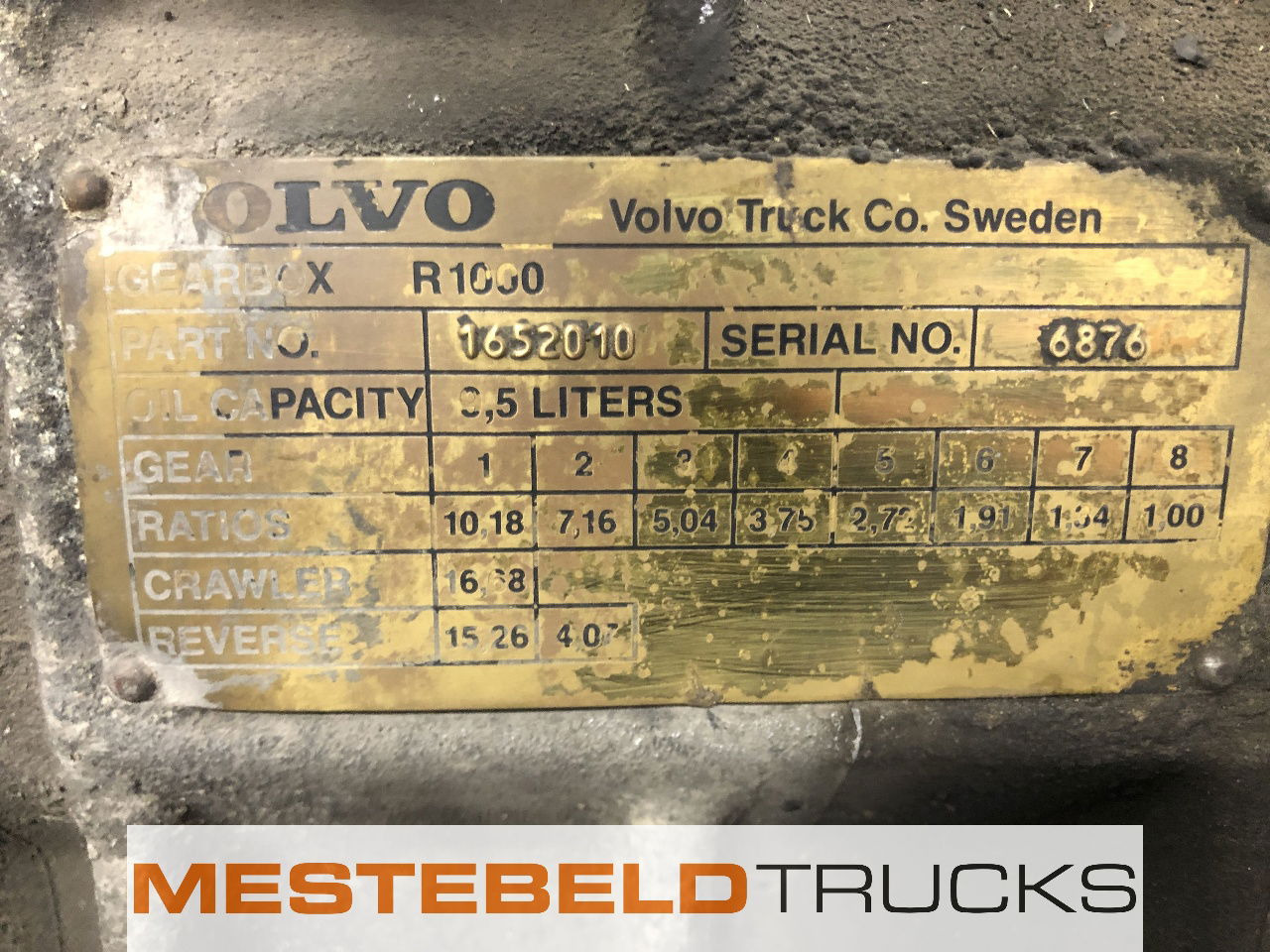 Volvo Versnellingsbak R1000 FL7 - 变速箱及其零件 适用于 卡车:图5 Volvo Versnellingsbak R1000 FL7 - 变速箱及其零件 适用于 卡车:图5