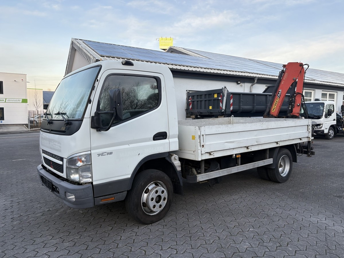 FUSO FUSO 7C18 Canter Pritsche 3.8m Kran 2x hydr. - 平板货车:图2 FUSO FUSO 7C18 Canter Pritsche 3.8m Kran 2x hydr. - 平板货车:图2