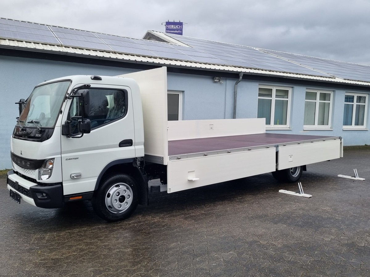 FUSO FUSO 9C18 Canter Alu Pritsche 6.1m NL 4000kg! - 平板货车:图1 FUSO FUSO 9C18 Canter Alu Pritsche 6.1m NL 4000kg! - 平板货车:图1
