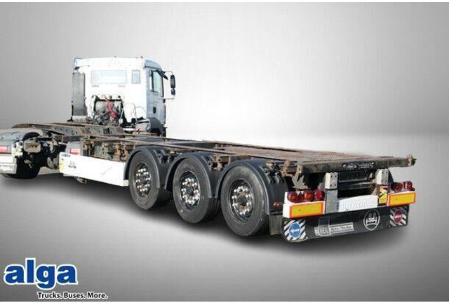 Krone SD, Container-Chassis, Heckausschub, Luft-Lift - 低装载半拖车:图1 Krone SD, Container-Chassis, Heckausschub, Luft-Lift - 低装载半拖车:图1