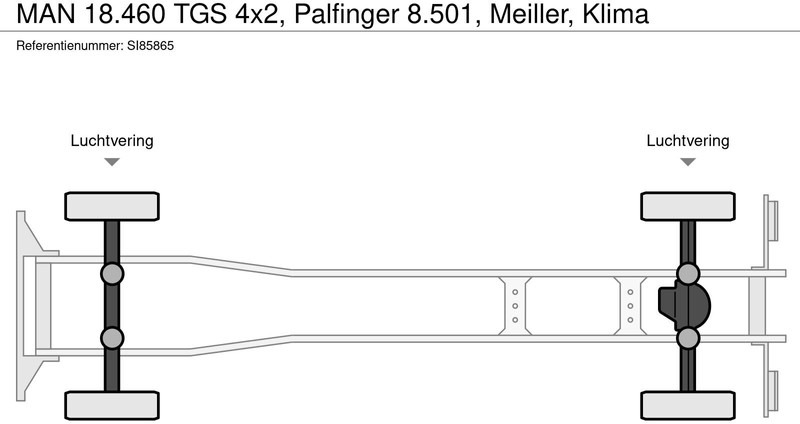 MAN 18.460 TGS 4x2, Palfinger 8.501, Meiller, Klima - 翻斗车:图2 MAN 18.460 TGS 4x2, Palfinger 8.501, Meiller, Klima - 翻斗车:图2