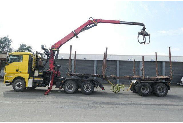 MAN 26.540 TGX 6x4, Kombizug, Huttner LNZK 20 - 木材运输车:图3 MAN 26.540 TGX 6x4, Kombizug, Huttner LNZK 20 - 木材运输车:图3