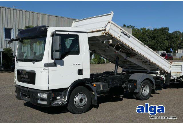 MAN 8.180 TGL BB 4x2, Meiller, 2x AHK, 3. Sitz - 翻斗车:图1 MAN 8.180 TGL BB 4x2, Meiller, 2x AHK, 3. Sitz - 翻斗车:图1