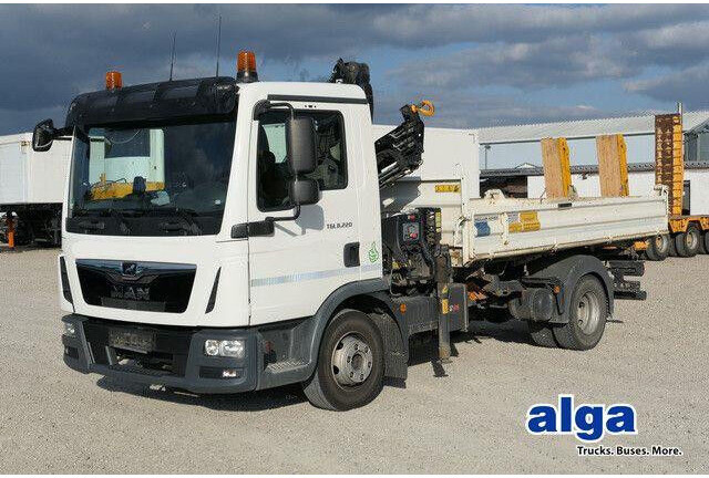 MAN 8.220 TGL BB, Hiab 055 BS-2, Greifer, AHK, Funk - 翻斗车:图1 MAN 8.220 TGL BB, Hiab 055 BS-2, Greifer, AHK, Funk - 翻斗车:图1