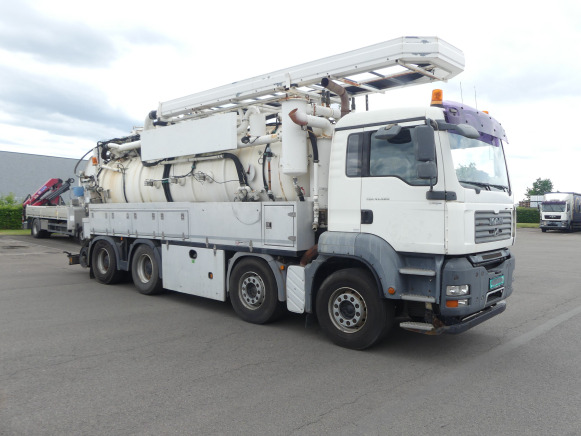 Camion Hydrocureur MAN (2008-201.882 km-VIN:WMAH39ZZ58L050583) - 真空车:图1 Camion Hydrocureur MAN (2008-201.882 km-VIN:WMAH39ZZ58L050583) - 真空车:图1