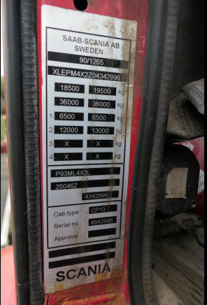 Camion porte container Scania P93ML4X2Z1 (1995-844.006 km) - 吊钩升降车:图5 Camion porte container Scania P93ML4X2Z1 (1995-844.006 km) - 吊钩升降车:图5