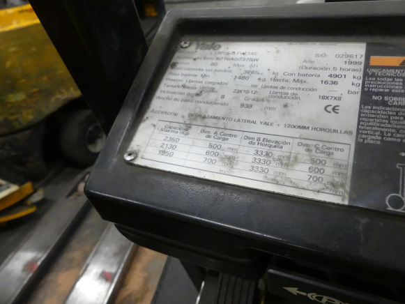 Chariot élévateur Yale ERP25ALFV2145 - 叉车:图4 Chariot élévateur Yale ERP25ALFV2145 - 叉车:图4