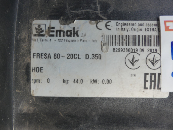 Fraiseuse Emac Fresa 80-20CL D.350 - 旋耕机:图5 Fraiseuse Emac Fresa 80-20CL D.350 - 旋耕机:图5