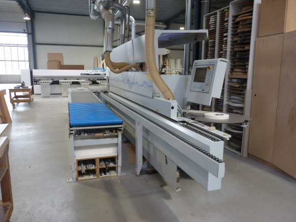 Plaqueuse de chants Brandt Highflex 1440 KDF 440 (211-0261206590-2012) + Rallonge avec convoyeur à rouleaux - 木工机械:图2 Plaqueuse de chants Brandt Highflex 1440 KDF 440 (211-0261206590-2012) + Rallonge avec convoyeur à rouleaux - 木工机械:图2