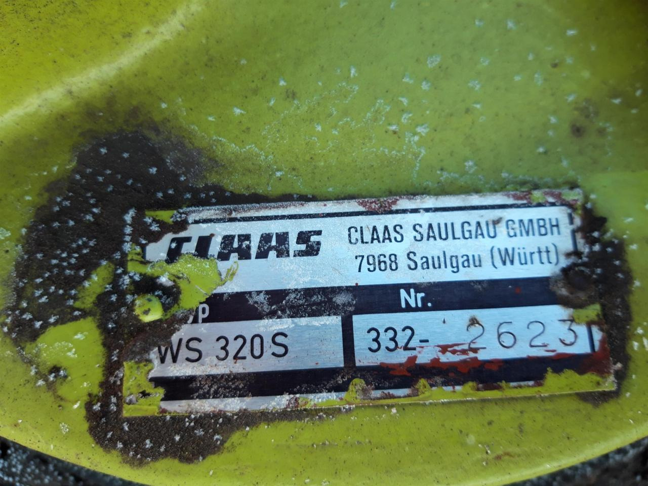 CLAAS WS 320 S - 翻草机/ 搂草机:图3 CLAAS WS 320 S - 翻草机/ 搂草机:图3