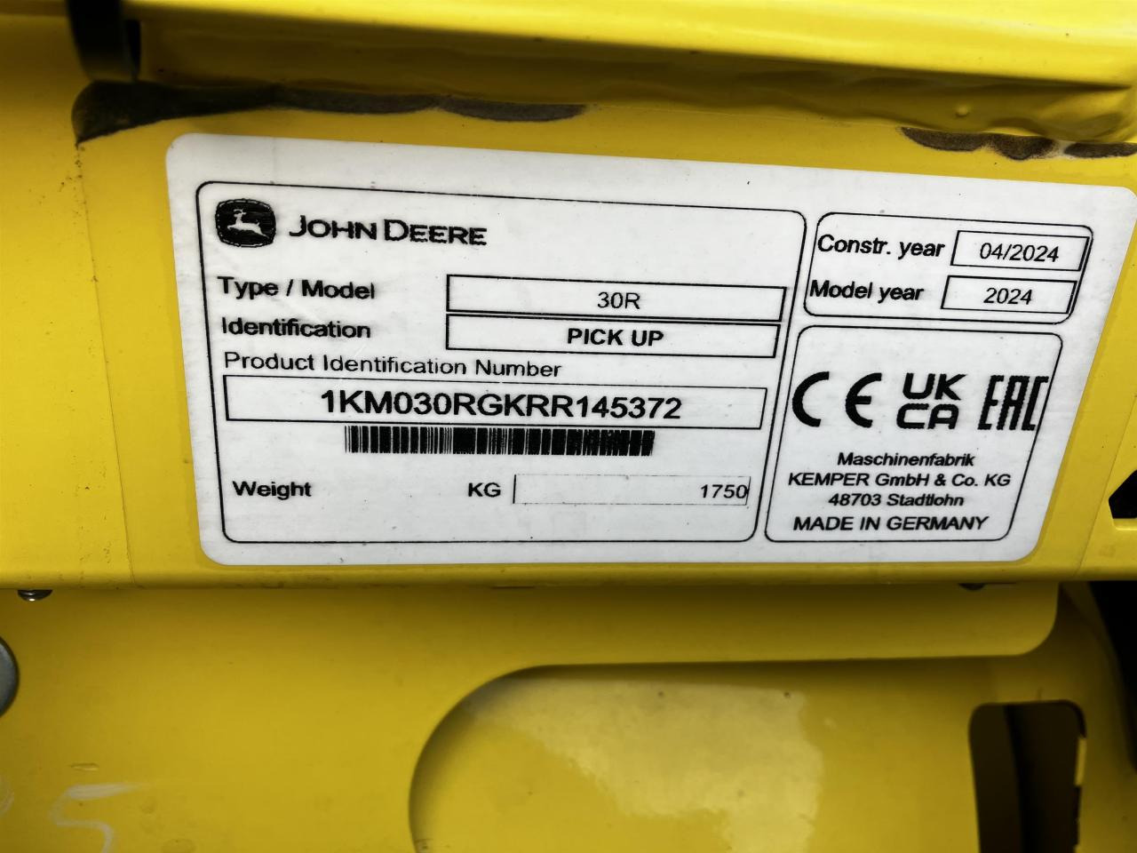 饲料收割机附件 John Deere 30R：图11