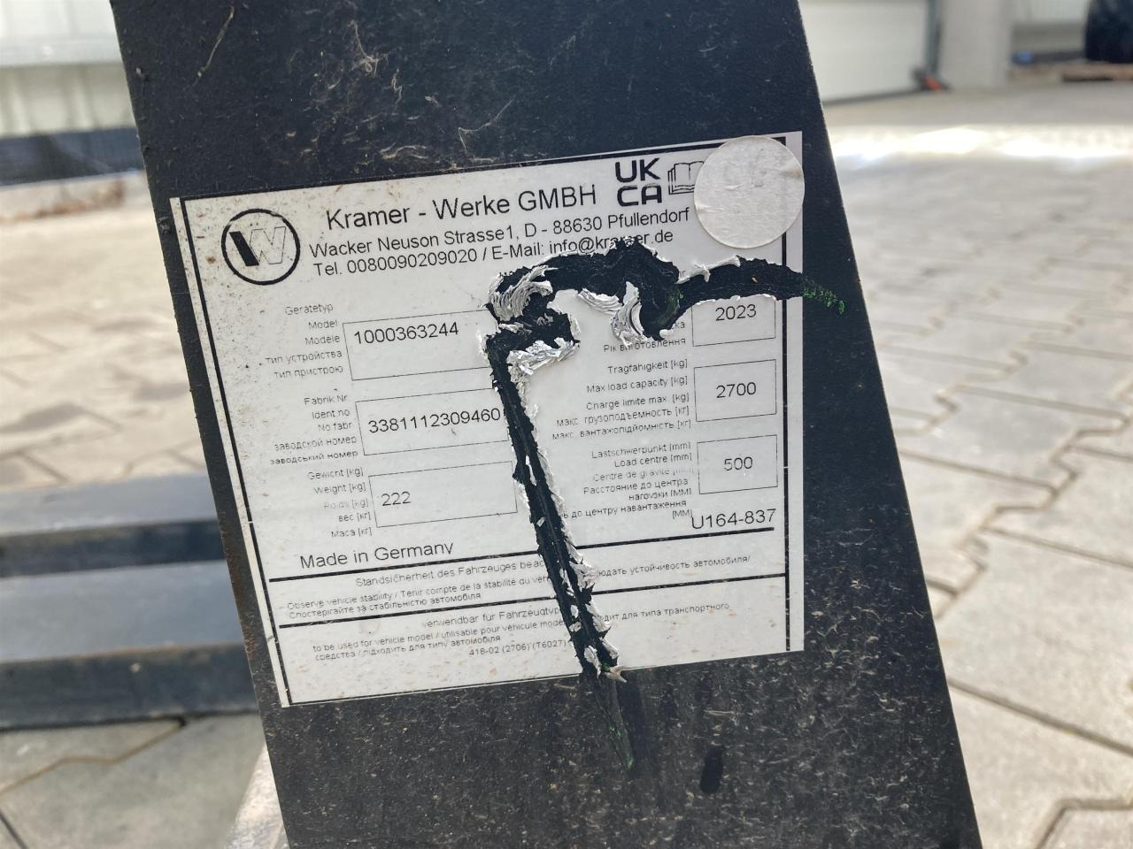 Kramer 1200 mm - 铲斗:图4 Kramer 1200 mm - 铲斗:图4