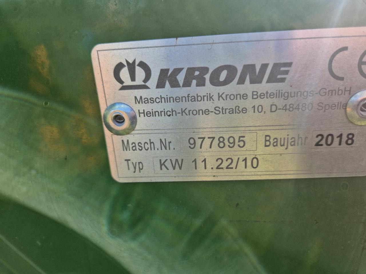 Krone KW 11.22 - 翻草机/ 搂草机:图2 Krone KW 11.22 - 翻草机/ 搂草机:图2