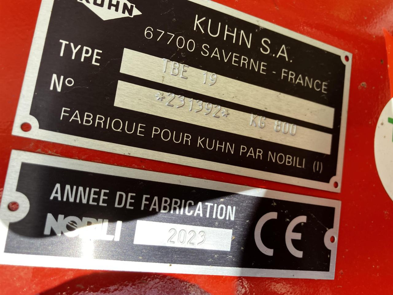 甩刀式割草机 Kuhn TBE 19:图8 甩刀式割草机 Kuhn TBE 19:图8