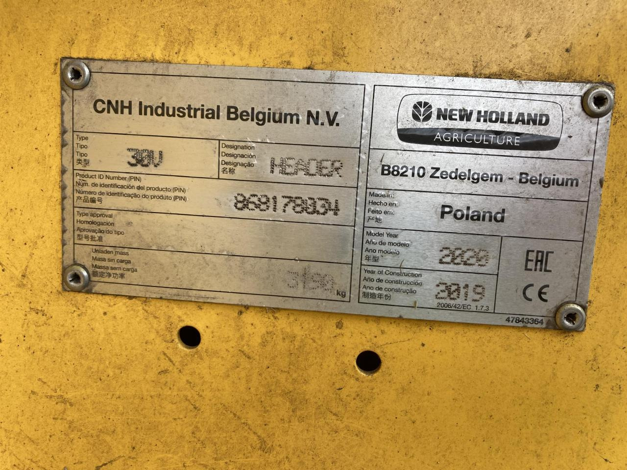 New Holland CX 8.90 - 联合收割机:图5 New Holland CX 8.90 - 联合收割机:图5