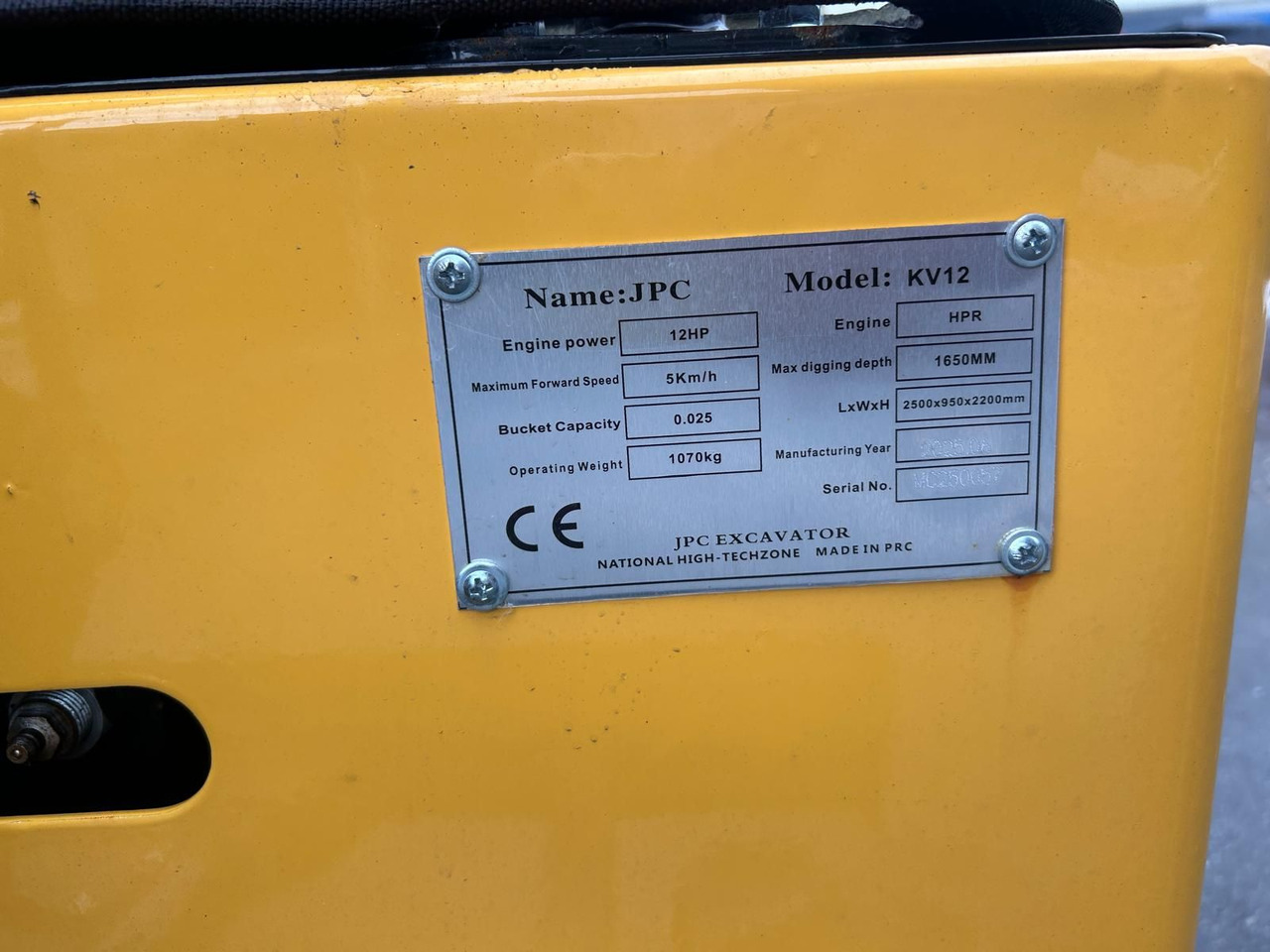 Minibagger JPC KV12 - 小型挖掘机:图5 Minibagger JPC KV12 - 小型挖掘机:图5