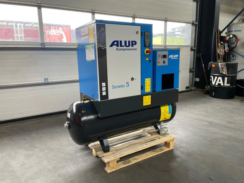 Alup Sonetto 5 + 200 Elektrische Schroefcompressor 4 kW 470 L / min 10 Bar met droger en ketel - 空气压缩机:图2 Alup Sonetto 5 + 200 Elektrische Schroefcompressor 4 kW 470 L / min 10 Bar met droger en ketel - 空气压缩机:图2