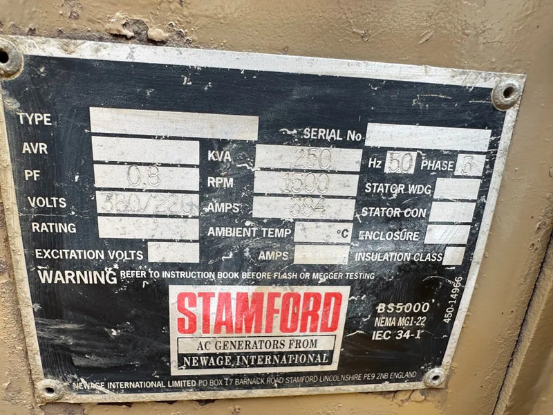 发电机组 DAF DKX 1160 Stamford 250 kVA Silent Noodstroom generatorset：图7