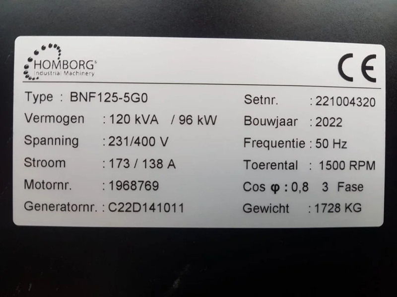 Himoinsa Iveco Stamford 120 kVA Supersilent Rental generatorset New ! - 发电机组:图5 Himoinsa Iveco Stamford 120 kVA Supersilent Rental generatorset New ! - 发电机组:图5