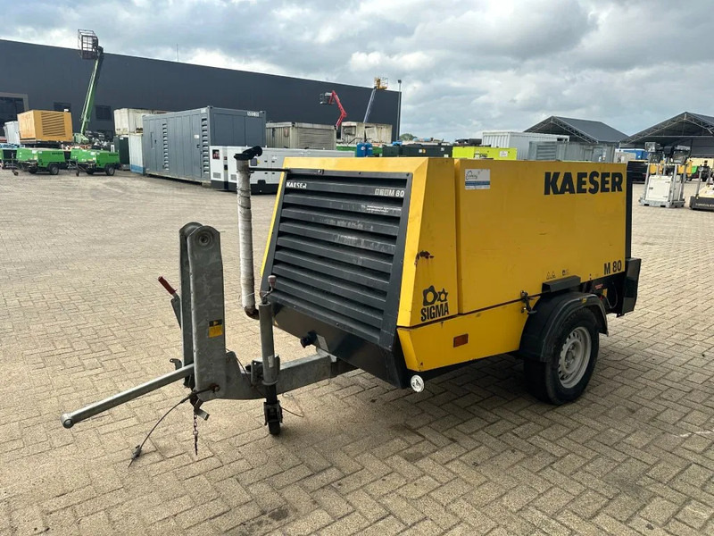 空气压缩机 Kaeser M80 Kubota 8.1 m3 / min 7 Bar 55 kW Mobiele Silent Diesel Compressor：图7