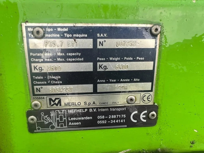 Merlo P35.7 EVT Perkins Diesel 3.5 ton Verreiker - 伸缩臂叉装车:图3 Merlo P35.7 EVT Perkins Diesel 3.5 ton Verreiker - 伸缩臂叉装车:图3