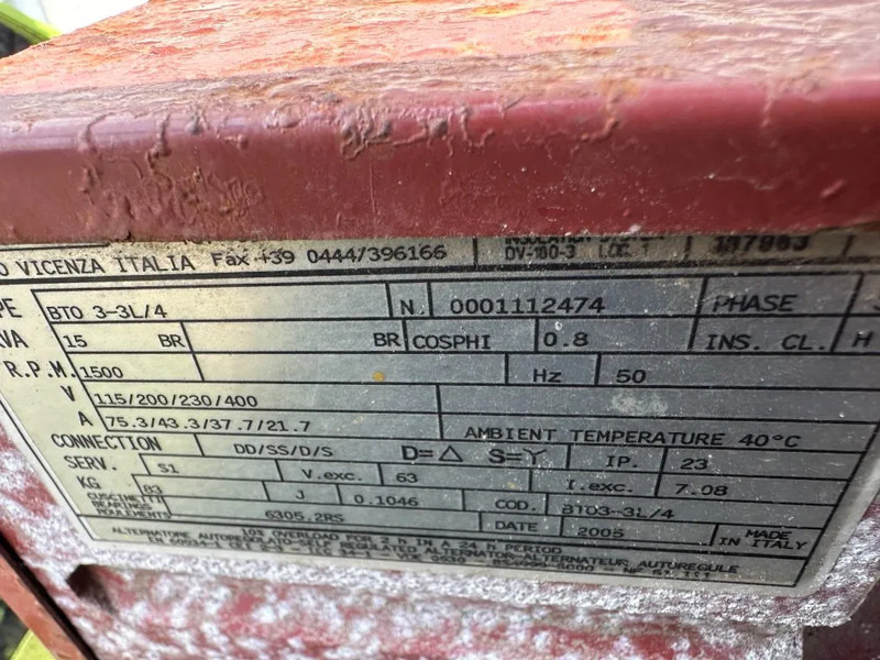 发电机组 Pramac Yanmar 3TNE88-PG Mecc Alte Spa 15 kVA Silent generatorset：图10