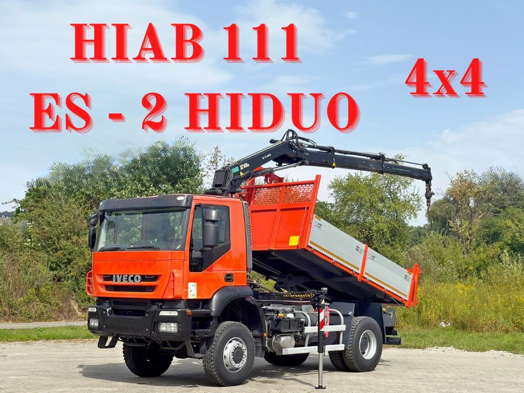 Iveco TRAKKER 190T36 * HIAB 111 ES-2 HIDUO * 4x4 * TOP - 翻斗车, 起重车:图1 Iveco TRAKKER 190T36 * HIAB 111 ES-2 HIDUO * 4x4 * TOP - 翻斗车, 起重车:图1