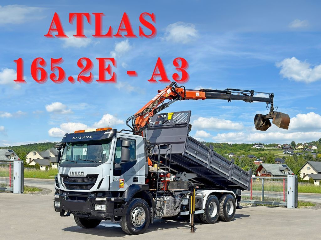 Iveco TRAKKER 410*Kipper 5,20m*ATLAS 165.2E * FUNK/6x4 Iveco TRAKKER 410*Kipper 5,20m*ATLAS 165.2E * FUNK/6x4 - 起重车, 翻斗车:图1 Iveco TRAKKER 410*Kipper 5,20m*ATLAS 165.2E * FUNK/6x4 Iveco TRAKKER 410*Kipper 5,20m*ATLAS 165.2E * FUNK/6x4 - 起重车, 翻斗车:图1