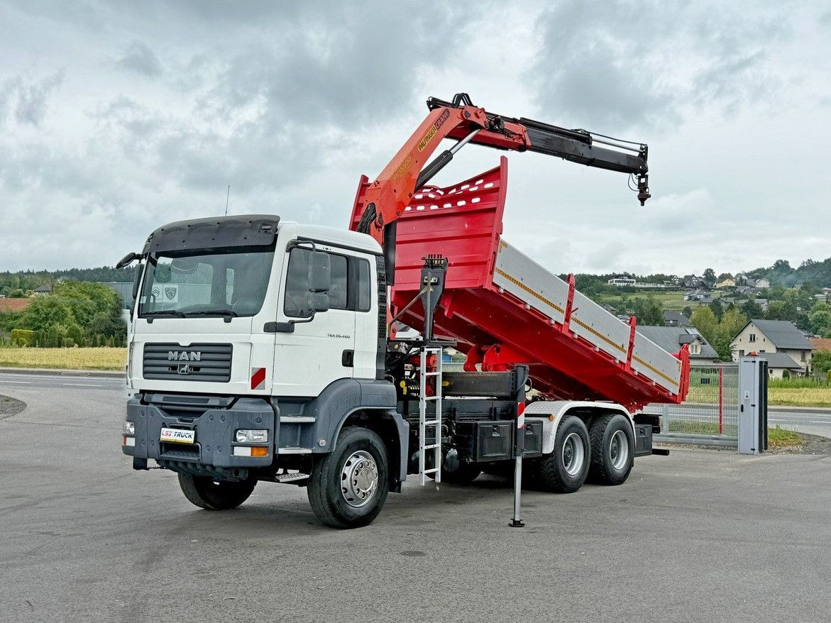 MAN TGA 26.400 * KIPPER 6,00m + PK 15500 * 6x4 * TOP - 翻斗车, 起重车:图2 MAN TGA 26.400 * KIPPER 6,00m + PK 15500 * 6x4 * TOP - 翻斗车, 起重车:图2