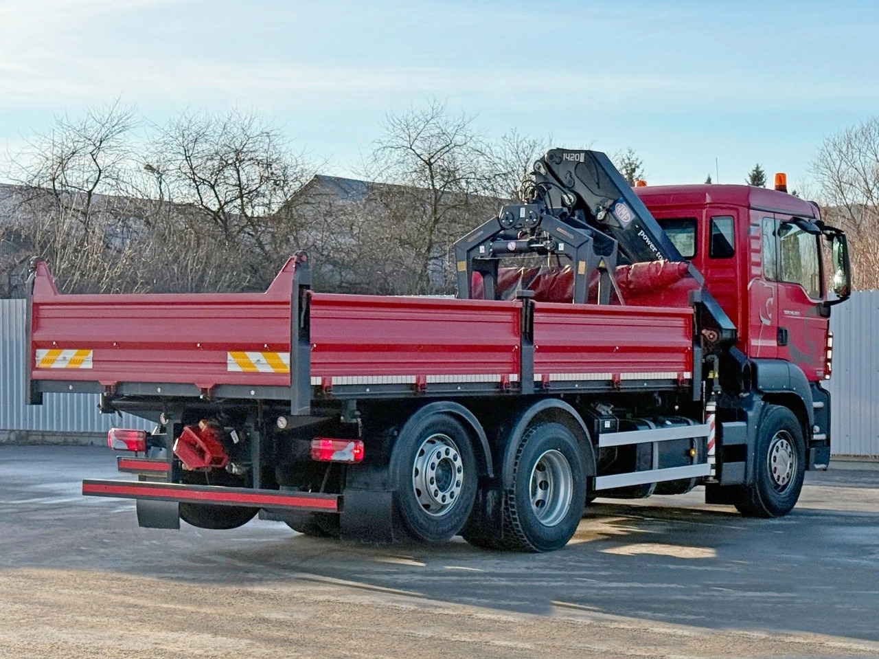 起重车 MAN TGS 26.360 Kipper 5,15m*HMF 1420 K2 + FUNK/6x2：图8