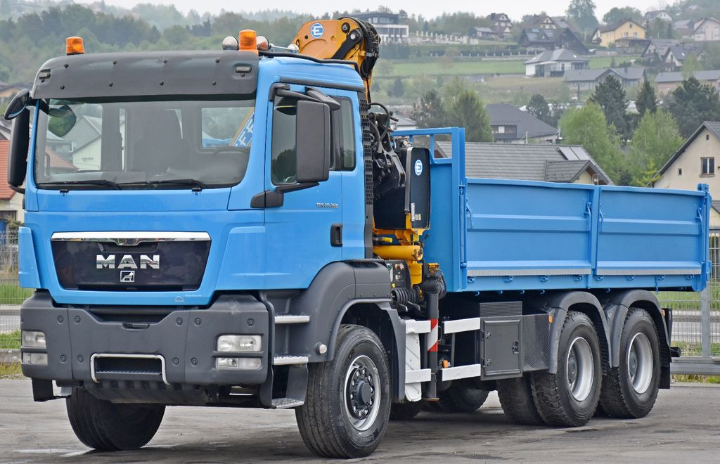 MAN TGS 26.360 Kipper 5,50m*EFFER 165.11/2S+FUNK*6x6 - 起重车, 翻斗车:图4 MAN TGS 26.360 Kipper 5,50m*EFFER 165.11/2S+FUNK*6x6 - 起重车, 翻斗车:图4