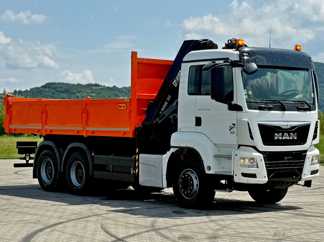 MAN TGS 33.440 * HIAB X-HIDUO 188 E-5 + FUNK * 6x4 - 翻斗车, 起重车:图3 MAN TGS 33.440 * HIAB X-HIDUO 188 E-5 + FUNK * 6x4 - 翻斗车, 起重车:图3